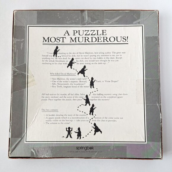A Puzzle Most Murderous! - Vintage Springbok 500 Piece Jigsaw Puzzle - Picture 5 of 9